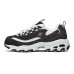 Skechers D'LITES 2.0 Cushioned Slip Resistant Abrasion Resistant Low Top Chunky Sneakers Women's Black White Черно-белый, 35