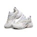 Skechers Stamina V2 Low Running Shoes Gs White/Purple Women's 35.5