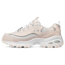 Skechers D'lites 1.0 Running Shoes White/Pink Women's 35.5