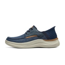 Skechers Slip Ins Breathable Low-Top Casual Shoes Men's Blue Синий, 40