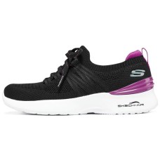 Skechers Skech-Air Dynamight Cushioning Anti-Slip And Wear-Resistant Low-Top Casual Shoes Women's Black Purple 36
