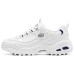 Skechers D'LITES 1.0 Anti Slip Wear Resistant Low Top Chunky Sneakers Women's White Blue White blue, 37