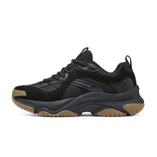 Skechers Anti-Slip Wear-Resistant Breathable Lightweight Low-Top Running Shoes Men's Black Черный, 42