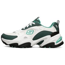 Skechers Stamina V2 Chunky Sneakers Women's Low-Top White/Turquoise 36