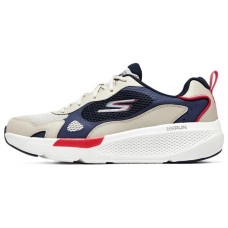Skechers GO RUN Elevate Cushioned Slip-Resistant Breathable Rebound Low-Top Casual Running Shoes Men's Blue Gray 39.5