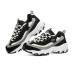 Skechers D'LITES 1.0 Anti-Slip Wear-Resistant Low-Top Chunky Sneakers Women's Black Черно-бежевый, 39.5