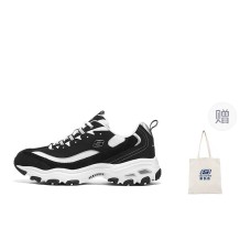 Skechers D'LITES 1.0 Cushioning, Wear Resistant Low Top Chunky Sneakers Men's Black Черный, 46