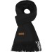 WARRIOR Knit Scarves Unisex Black, Basic Packaging-Box Not Included