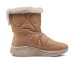 Skechers Slip Ins Warm And Wear-Resistant Crew Snow Boots Women's Brown Коричневый, 35