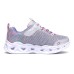 Skechers Heart Lights Kids Lifestyle Shoes Purple Green Teenagers 32