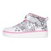 Skechers Sport Court 92 Anti-Slip Wear-Resistant Mid-Top Kids' Skateboarding Shoes White Black Kids' Черно-белый, 32