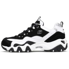 Skechers D'lites Gs White/Black Women's 35.5