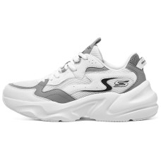 Skechers BOBS BAMINA 2 Anti-Slip Wear-Resistant Low-Top Casual Shoes Women's White Gray White gray, 38.5