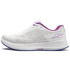 Skechers Cushioning Anti-Slip And Wear-Resistant Low-Top Running Shoes Women's Purple White Purple White, 36