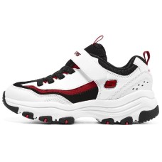 Skechers I Conik Slip Resistant Anti Kick Cushioning Kids Lifestyle Shoes Black Red Teenagers 35