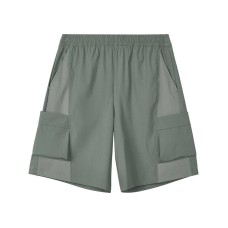 Skechers Casual Shorts Men's Linen Gray Linen Heather Gray, L