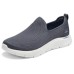 Skechers Breathable Low-Top Casual Shoes Men's Gray Серый, 40