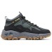 Skechers OUTDOOR MENS Anti-Slip And Wear-Resistant Breathable Mid-Top Casual Shoes Men's Black Gray Yellow Charcoal/Yellow, 42