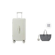 KALA·Y Pure PC Suitcase 20 Inch 24 Inch 26 Inch 28 Inch Unisex Multicolor Oat Gray, 20 inches
