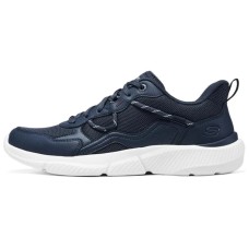 Skechers SKECHERS MENS USA Anti-Slip Wear-Resistant Low-Top Casual Shoes Men's Navy Бело-синий, 42