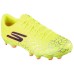Skechers FG Rubber Long Studs Anti Slip Wear Resistant Soccer Shoes Unisex Yellow Black Yellow Black, 42