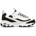 Skechers Durable Breathable Lightweight Kids Lifestyle Shoes White Black Teenagers 32