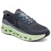 Skechers Sport Cushioned Slip-Resistant Low-Top Casual Running Shoes Men's Charcoal Gray Charcoal Gray/Lemon, 41.5