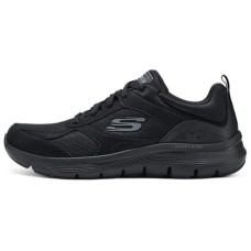 Skechers Cushioning Abrasion Resistant Breathable Low Top Running Shoes Men's Black Черный, 40