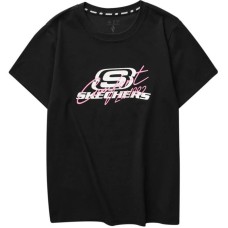Skechers T Shirt Women's Carbon Black Carbon Black 0018, S