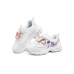 Skechers D'LITES Series Cushioned Slip-Resistant Kids Lifestyle Shoes White Multicolor Teenagers 36