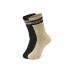 Skechers Mid-Calf Socks Unisex 2 Pack 2 Pack (Beautiful Black/Light Taupe/044D), M