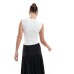 Stradivarius ruched cap sleeve body in white Белый, M - US 6