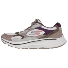 Skechers Go Run Consistent 2.0 Cushioning Wear-Resistant Low-Top Running Shoes Women's Gray Grey/Purple/Beige, 37
