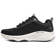 Skechers D'lux Fitness Cushioning Anti-Slip And Wear-Resistant Low-Top Casual Running Shoes Men's Black White Черно-белый, 41
