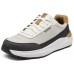 Skechers MENS USA Breathable Support Rebound Low Top Casual Running Shoes Men's Beige Black Натуральный/Черный, 42