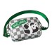 Skechers LeSportsac Collaboration Fabric Shoulder Bag, Crossbody Bag Medium Size Women's Plaid Panda Plaid panda, Medium Size