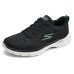 Skechers Go Walk 6 Cushioning, Slip Resistant, And Abrasion Resistant Low Top Casual Running Shoes Women's Black Черный, 35