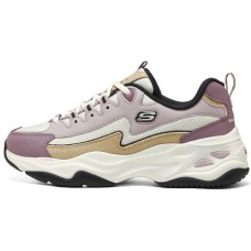 Skechers Dlites 1.0 'Mauve Yellow White' Women's Grape Pop, 36.5
