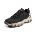 Skechers Wildfire Shoes Cushioning Water-Resistant Coverage Slip-Resistant Support Low-Top Chunky Sneakers Men's Black 42
