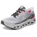 Skechers Cushioned Slip-Resistant Low-Top Casual Running Shoes Women's Gray Pink Серый/Розовый, 37.5