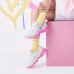Skechers James Goldcrown X Skechers D'Lites Crystal Low Top Running Shoes Pink/White Women's 38