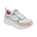 Skechers D'lux Walker Cushioning, Slip Resistant, And Abrasion Resistant Low Top Casual Shoes Women's Blue Pink White 35