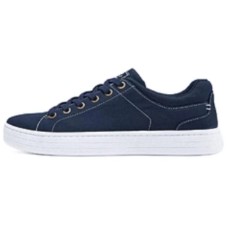 Skechers Bob's Wear resistant And Lightweight Low Top Canvas Shoes Men's Blue Синий, 43