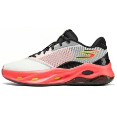 Skechers SKX Float Cushioned Slip-Resistant Low-Top Basketball Shoes Men's White Red Black WHITE BLACK ORANGE, 42
