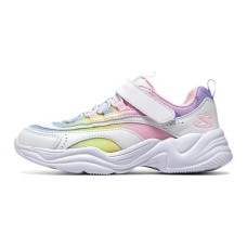 Skechers Wear-Resistant Kids Lifestyle Shoes White Pink Teenagers Белый Розовый, 35