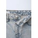 Джинсы wide leg с эффектом потертости ZARA Синий, 6/7 лет (года) (122 cm)