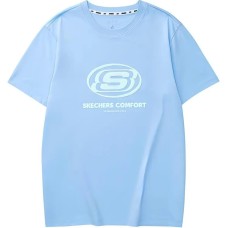 Skechers T-Shirt Unisex Sky Blue Sky Blue/016M, XL