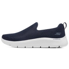Skechers Go Walk Fle Cushioning Anti-Slip And Wear-Resistant Low-Top Casual Shoes Men's Navy 40