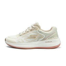 Skechers Cushioned Wear-Resistant Supportive Lightweight Low-Top Casual Shoes Women's Gray taupe/coral, 38
