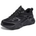 Skechers DLITES Anti-Slip Wear-Resistant Low-Top Chunky Sneakers Men's Black Черный, 42.5